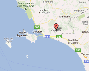 Mappa di Capalbio