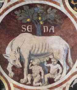 Siena - Stemma sul pavimento del Duomo