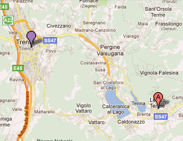 Mappa Levico Terme