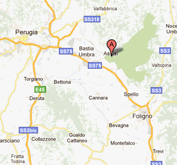 Mappa di Assisi