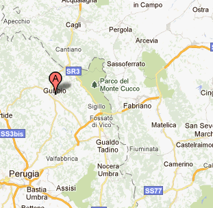 Mappa Gubbio