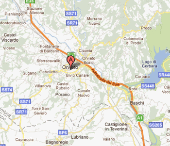 Mappa di Orvieto