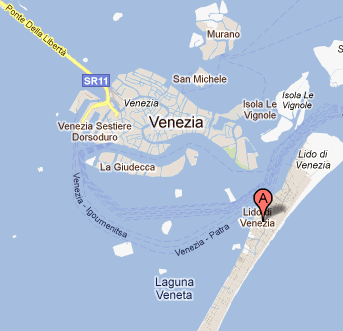 Venezia Lido Mappa