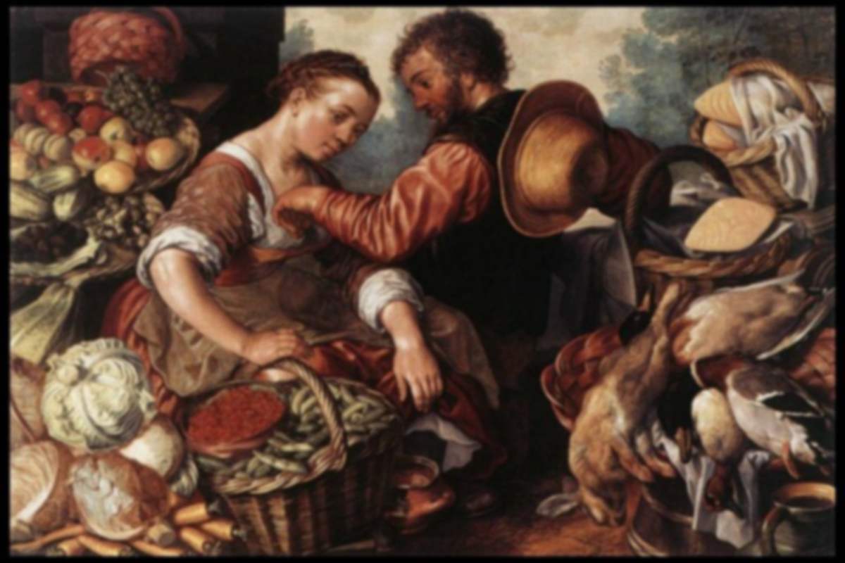 Donna che vende verdure, uno dei quadri più importanti di Joachim Beuckelaer
