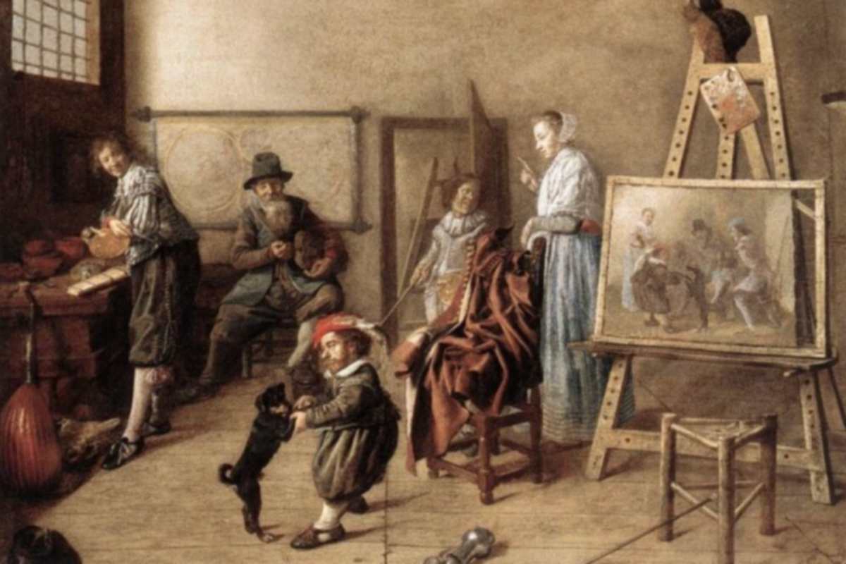 L'opera di Molenaer Jan Miense, Pittore nel suo studio