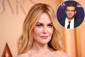 Nicole Kidman foto principale e nel tondino piccolo accanto al volto di lei quello di Simon Baker