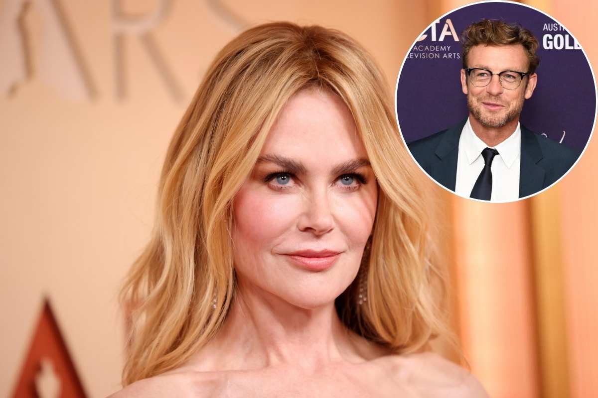 Nicole Kidman foto principale e nel tondino piccolo accanto al volto di lei quello di Simon Baker