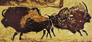 Pittura in grotta 15.000-10.000 a.C. Lascaux, Francia