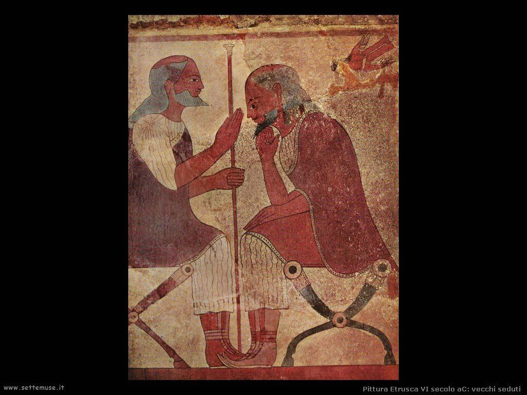 arte etrusca vecchi seduti